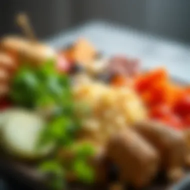 A beautifully arranged platter of Adana durum showcasing its vibrant ingredients