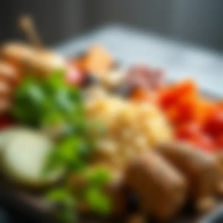 A beautifully arranged platter of Adana durum showcasing its vibrant ingredients