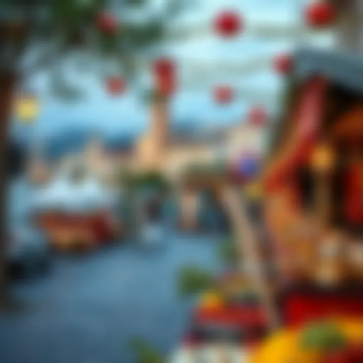 Adana's Scenic Beauty during the Festival A picturesque view of Adana during the festival with decorations