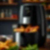 A modern airfryer showcasing its sleek design