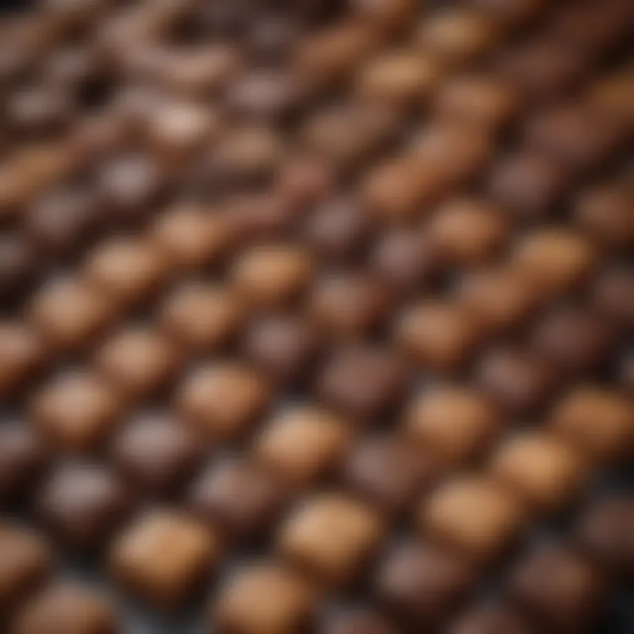 A selection of exquisite German chocolates showcasing their rich textures and flavors.