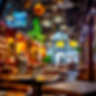 A cozy atmosphere highlighting the ambiance of a popular restaurant