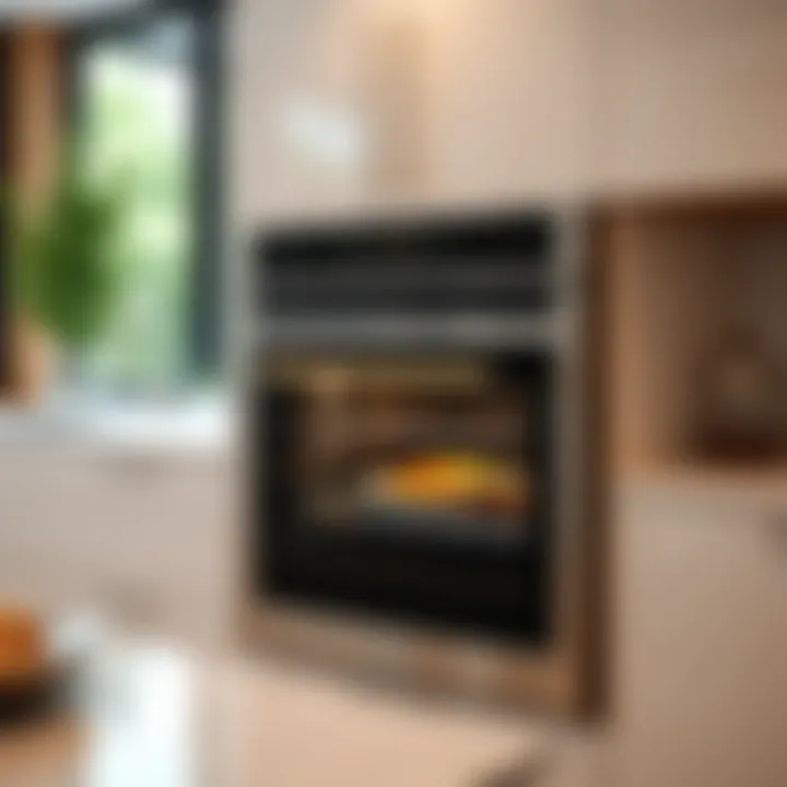Stylish built-in oven with innovative features