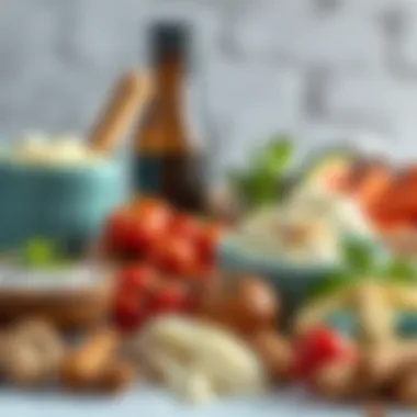 Diverse Ingredients for Baking A collection of unique ingredients for cake baking