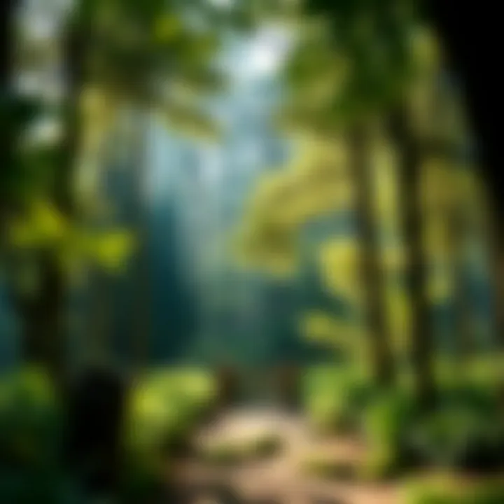 A lush forest scene symbolizing healing and rejuvenation