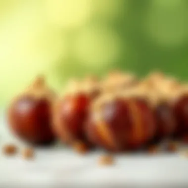 The Distinctive Charm of Horse Chestnuts Close-up of horse chestnuts highlighting their unique texture and color