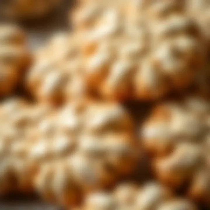 Freshly Baked Almond Flour Cookies Glazed to Perfection Close-up of freshly baked almond cookies with a hint of glaze