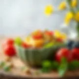 Essence of Spring in Fast Food Vibrant ingredients showcasing the essence of spring