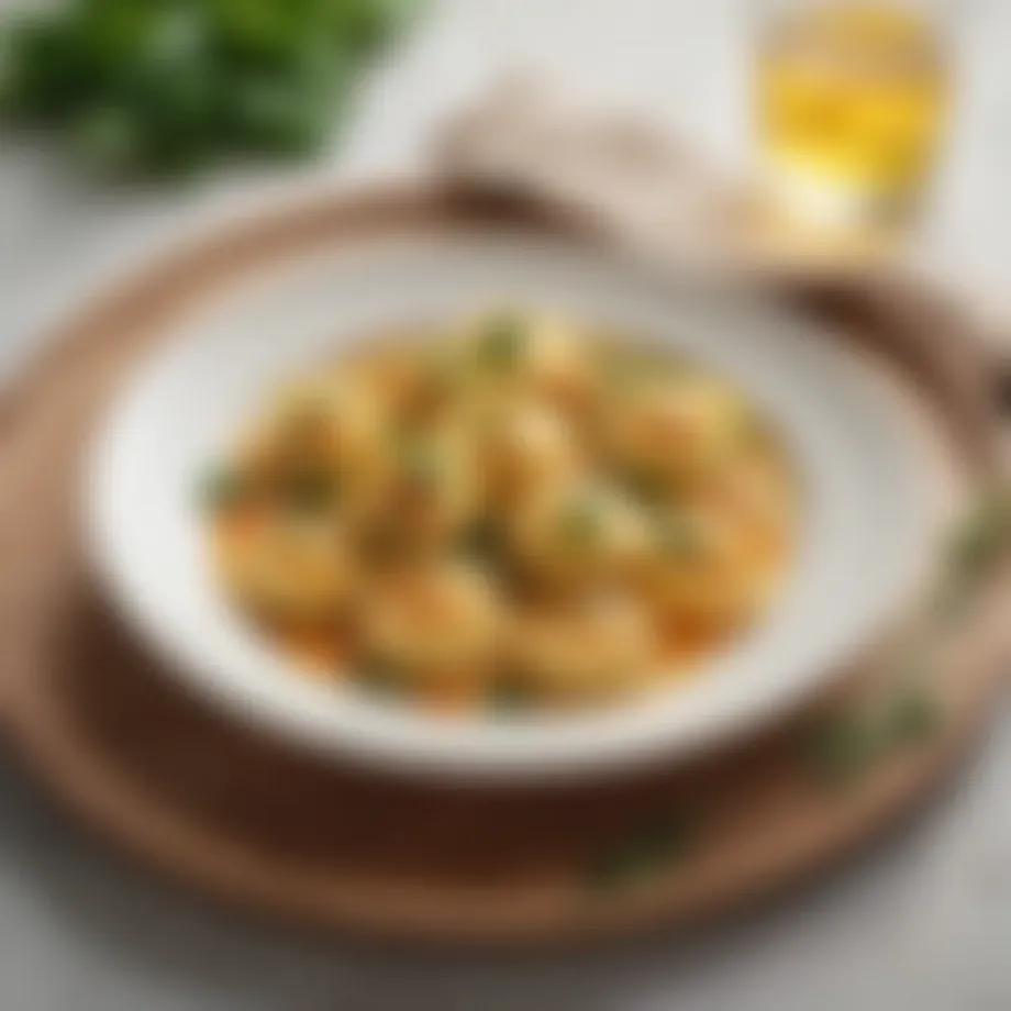 A delightful plate of Barilla Tortellini Formaggi, beautifully garnished with fresh herbs.