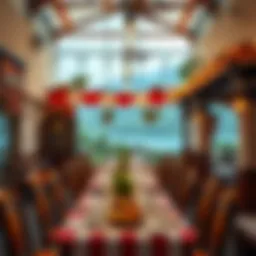 A serene view of a traditional Rakı-Balık restaurant in Batikent, showcasing an inviting atmosphere.