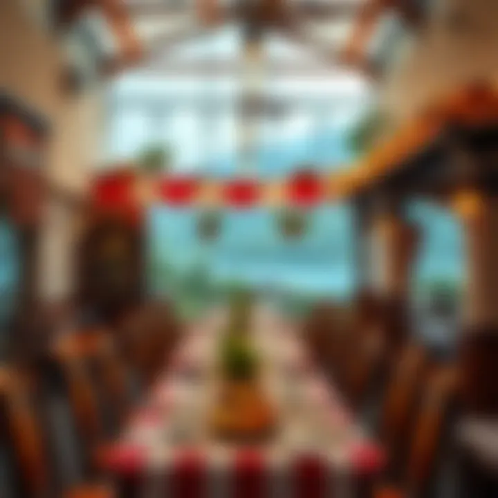 Charming Ambiance of Batikent's Rakı-Balık Dining A serene view of a traditional Rakı-Balık restaurant in Batikent, showcasing an inviting atmosphere.