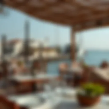 Scenic Waterfront Dining in Batikent A scenic waterfront view in Batikent, capturing the essence of dining by the sea.