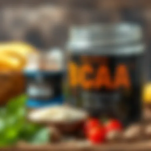 Illustration of BCAA benefits for muscle growth