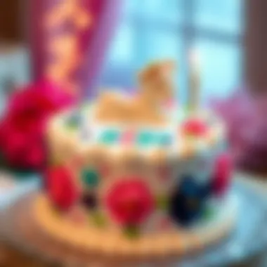 A beautifully decorated baby cake for special occasions