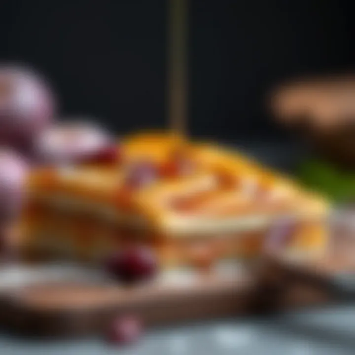 Finished baklava with syrup