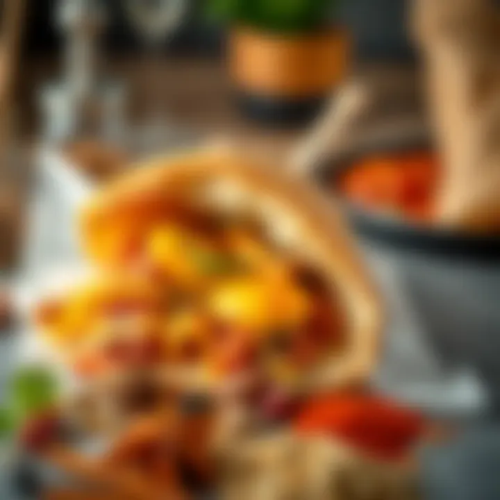 Traditional Bey Döner and Aromatic Spices Traditional Bey Döner with aromatic spices displayed elegantly.