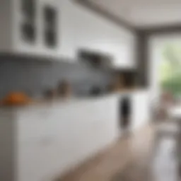 Elegant white kitchen cabinetry showcasing modern design