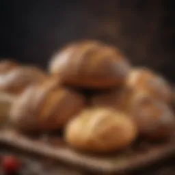 Variety of breads showcasing diverse types and textures