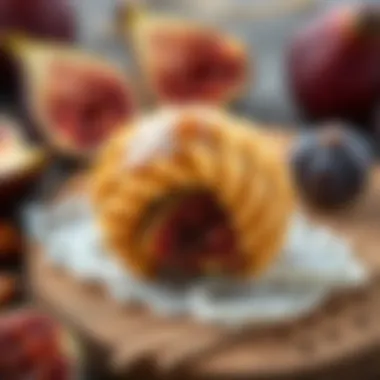 Traditional Turkish cookie with figs