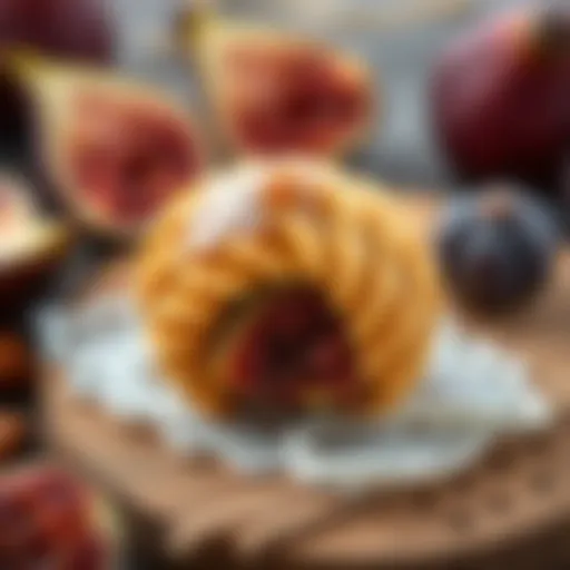 Traditional Turkish cookie with figs