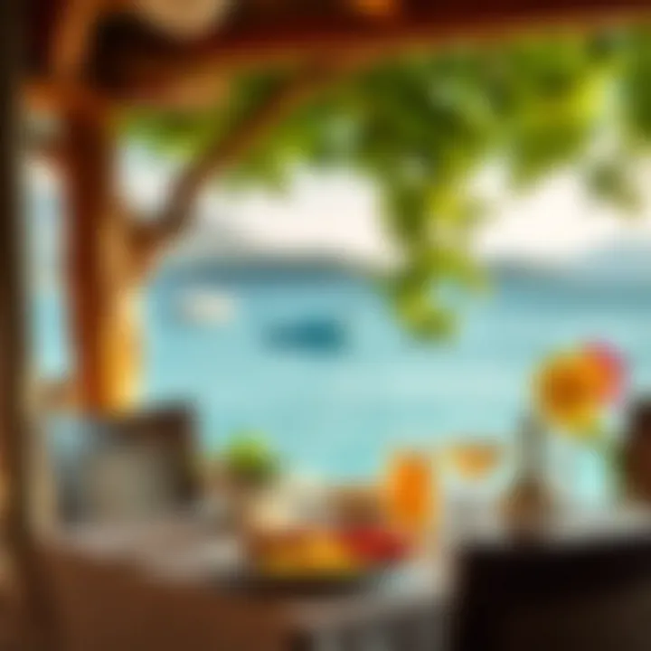 Büyükada Breakfast Setting A picturesque view of Büyükada's breakfast setting with a beautiful sea background