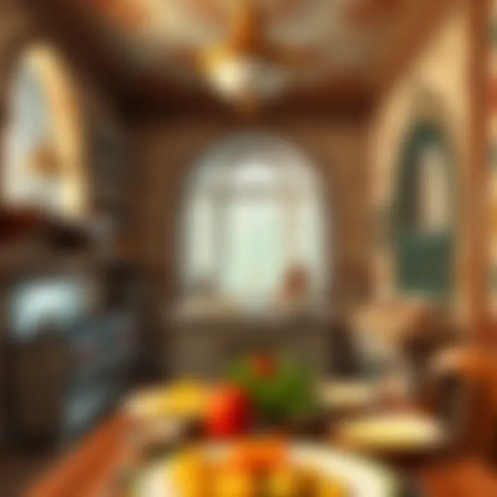 An ornate depiction of the Ottoman palace kitchen where traditional dishes were crafted.