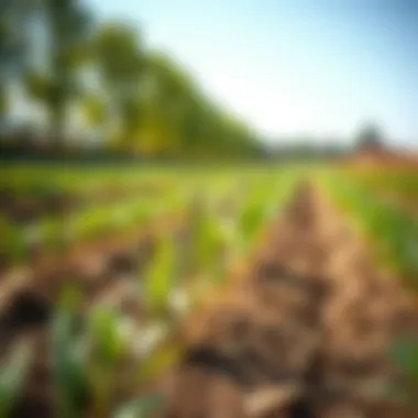 Cultivation Methods of Cedene Cedene plant being cultivated in a modern agricultural field