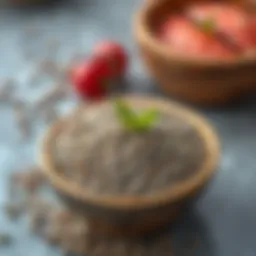 Nutrient-rich chia seeds in a decorative bowl