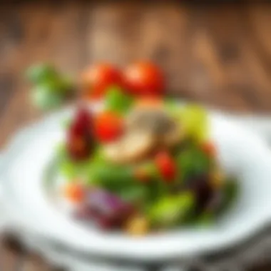 Chia Seeds as a Salad Topper Chia seeds sprinkled over a healthy salad