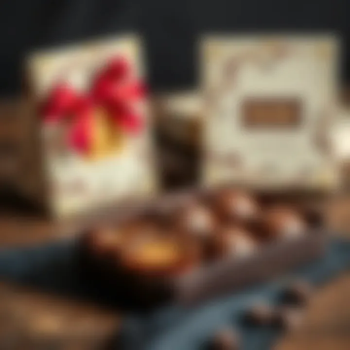 Elegant packaging of premium chocolate pishmaniye ready for gifting