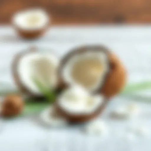 Nourished hair with coconut oil