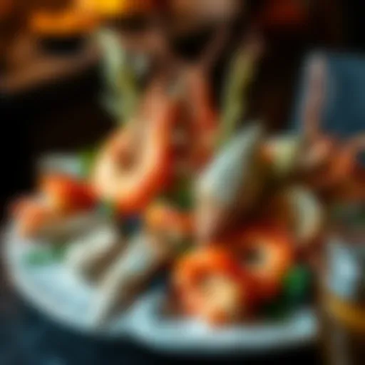 A stunning seafood platter featuring an array of fresh catches.