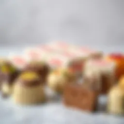 An assortment of Dido chocolates showcasing unique flavors and textures.