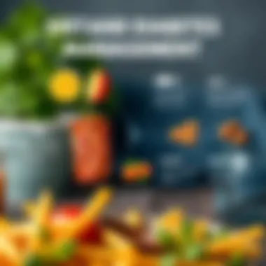 Diet and Diabetes Management Infographic illustrating the relationship between diet and diabetes management