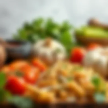 Fresh Ingredients for Kavurma Fresh ingredients laid out for a kavurma dish