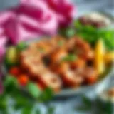 A beautifully arranged plate of succulent kavurma