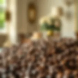 Luxurious coffee beans displayed in an elegant setting