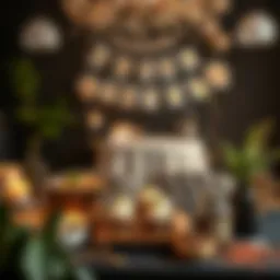 Elegant birthday celebration setup for a man with stylish decorations.