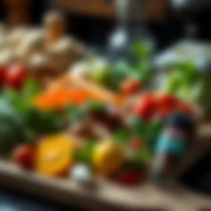 Fresh Ingredients for a Ramadan Feast Fresh ingredients gathered for a Ramadan feast