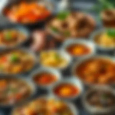 Various dishes made using meat broth as a base