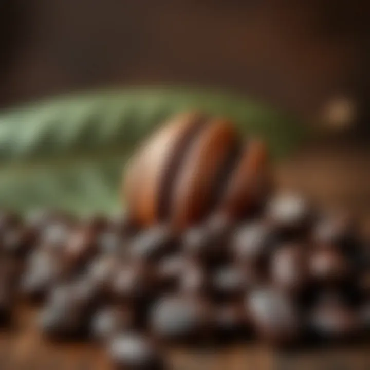 A visual representation of cocoa beans and their origin