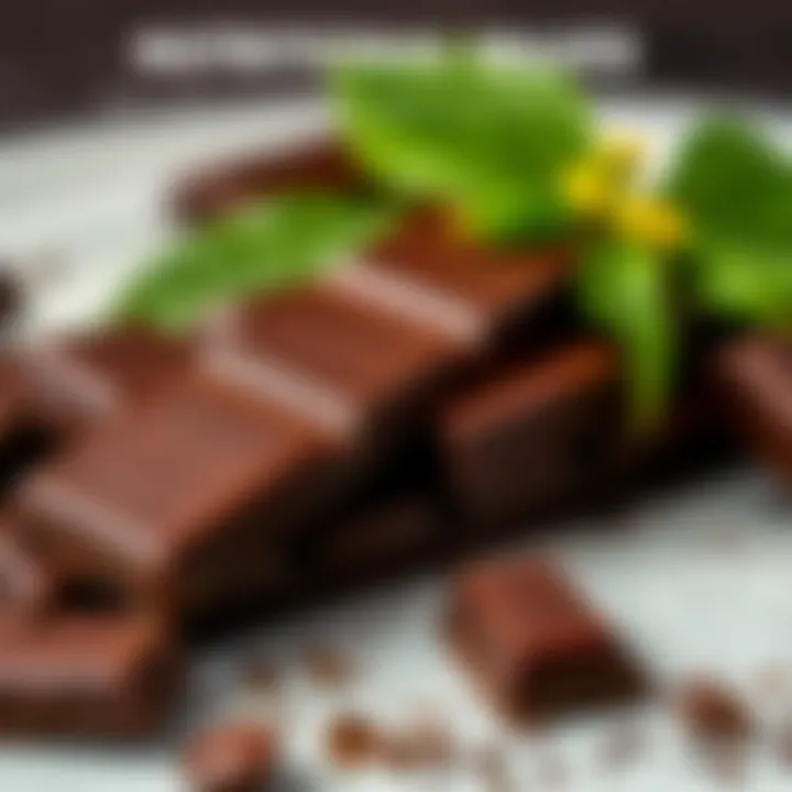 Nutritional benefits of dark chocolate displayed in an infographic