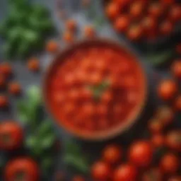 Vibrant tomatoes ready for sauce-making