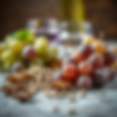 Selection of high-quality grapes and anise seeds for rakı