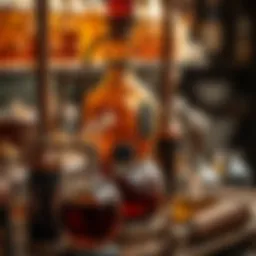 Traditional rakı distillation apparatus showcasing craftsmanship