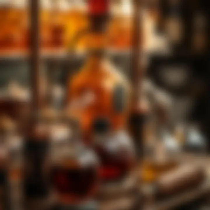 Traditional rakı distillation apparatus showcasing craftsmanship