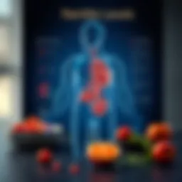 Visual representation of ferritin levels in the body