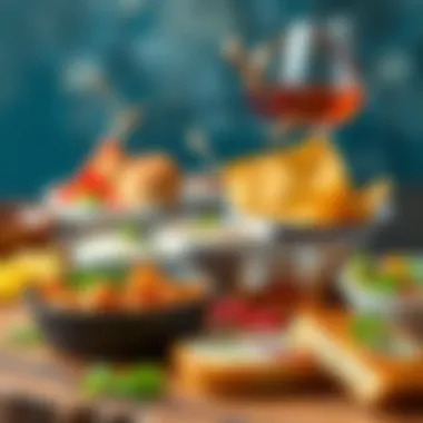 A selection of traditional appetizers available for iftar