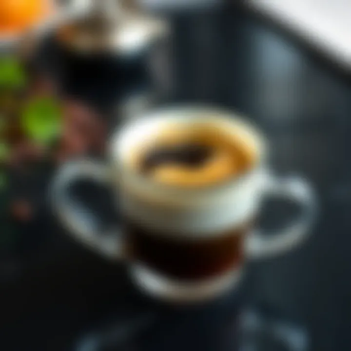 A beautifully brewed cup of filtered coffee