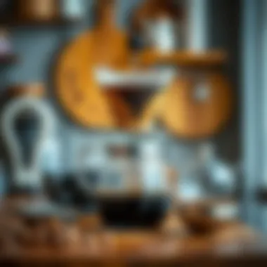 Essential coffee brewing equipment displayed